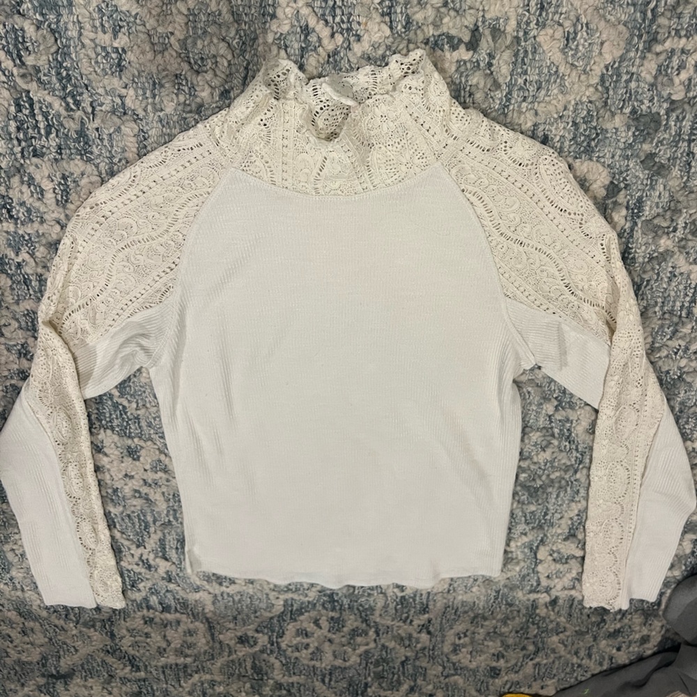 Free People Frankie cuff shirt, size large
